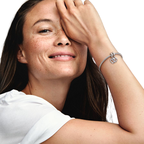 Charm Colgante Hermanas Unidas Corazones Divididos