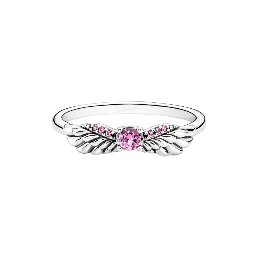 Anillo Alas de Ángel Brillante