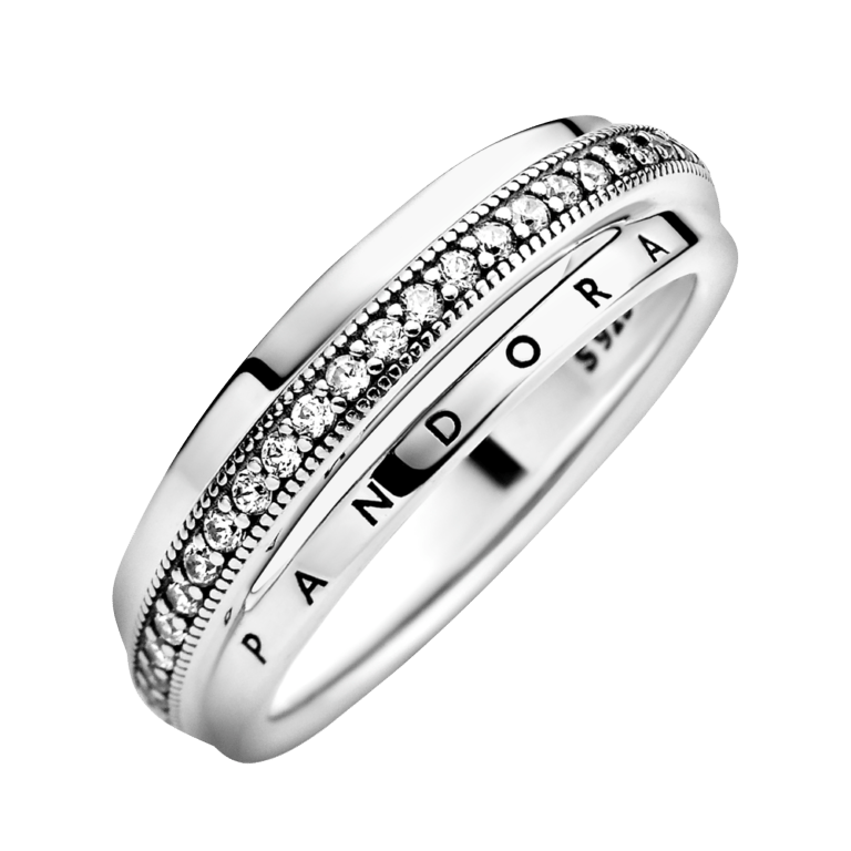 Anillo Triple Alianza en Pavé