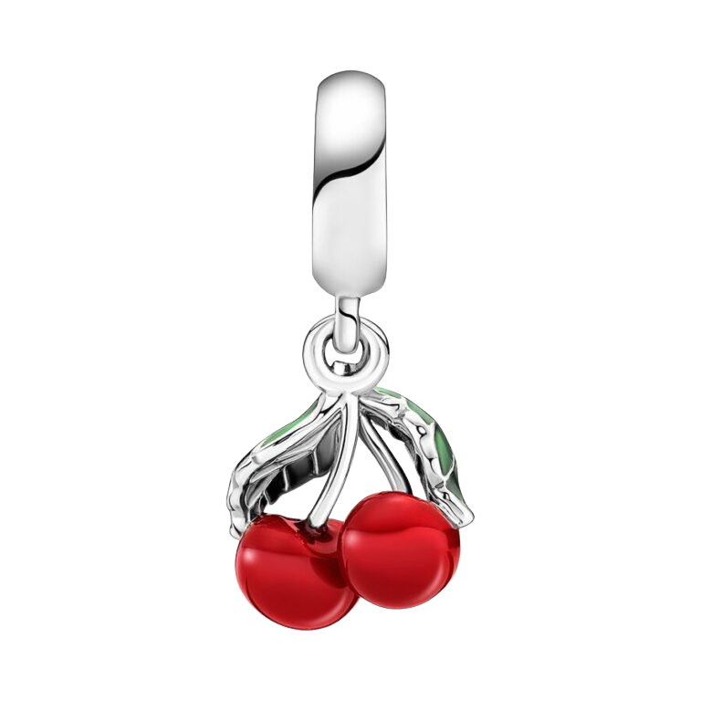 Charm Colgante Cerezas Asimétricas