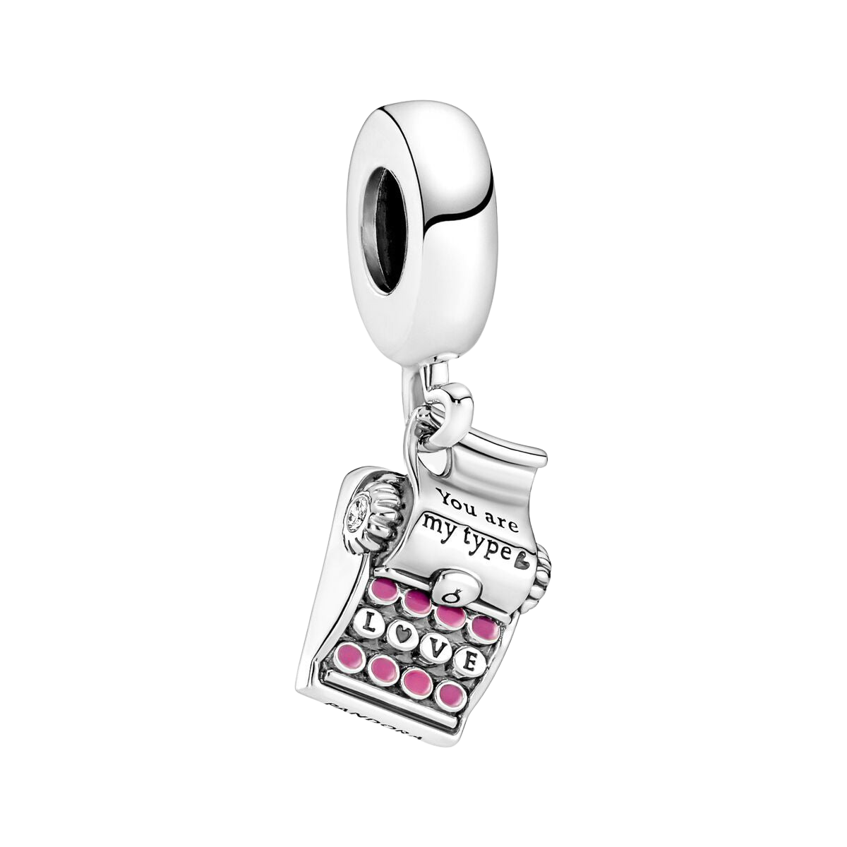 Charm Colgante Máquina de escribir