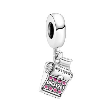 Charm Colgante Máquina de escribir