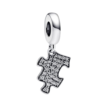 Charm Colgante Pieza de Puzzle Brillante