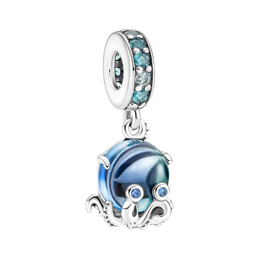 Charm Colgante Pulpo Cristal de Murano