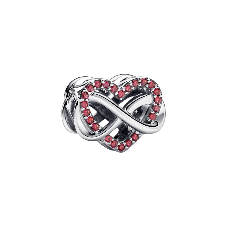 Charm Corazón Rojo Familia Infinito