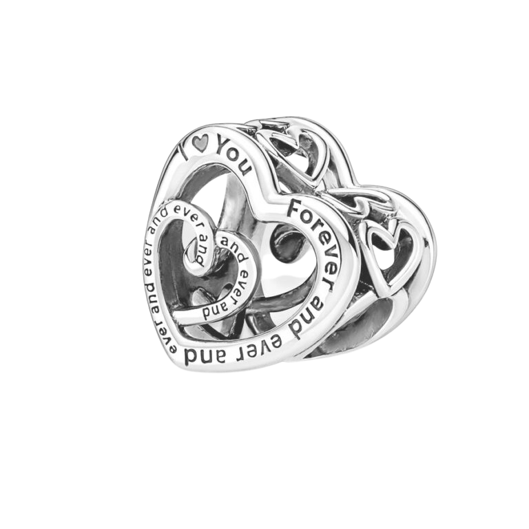 Charm Corazones Infinitos Entrelazados