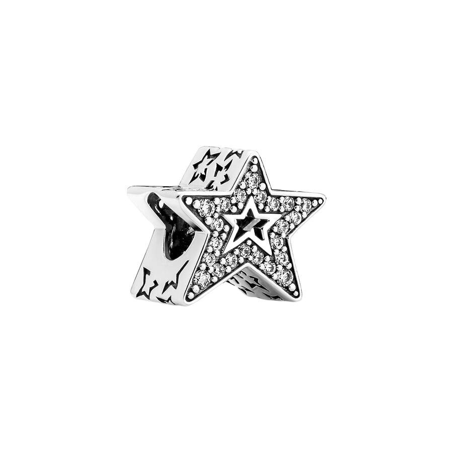 Charm Estrella Asimétrica Brillante