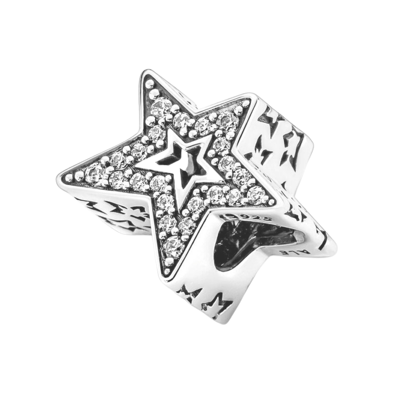 Charm Estrella Asimétrica Brillante