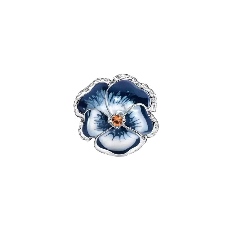 Charm Flor Pensamiento Azul