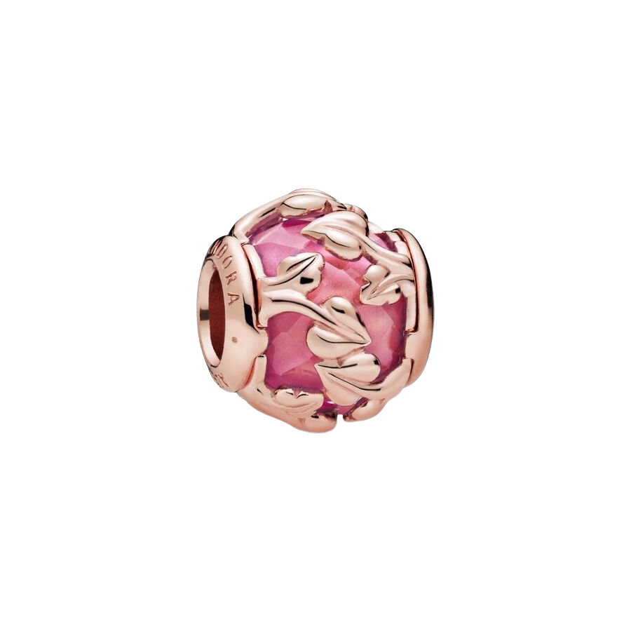 Charm Hojas decorativas rosas