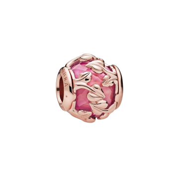 Charm Hojas decorativas rosas