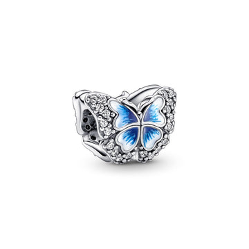 Charm Mariposa Azul Brillante