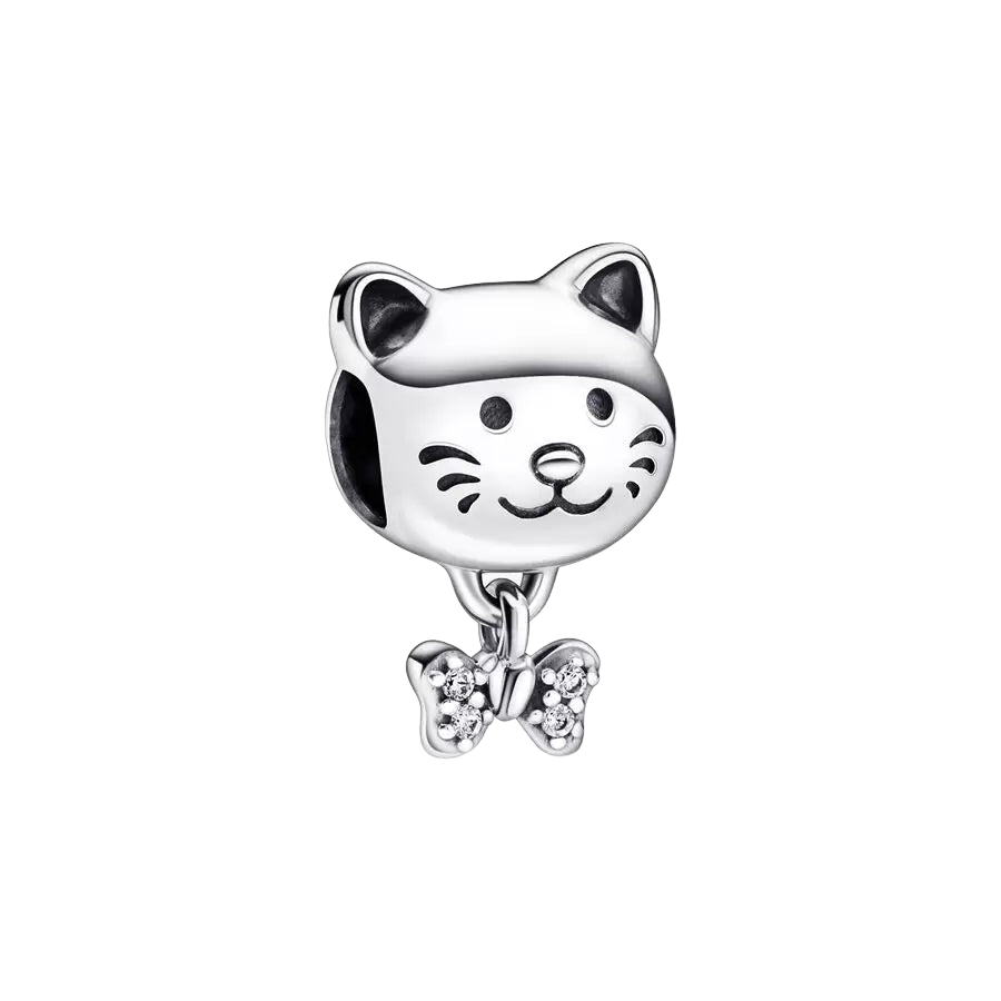 Charm Mascota Gato y Lazo