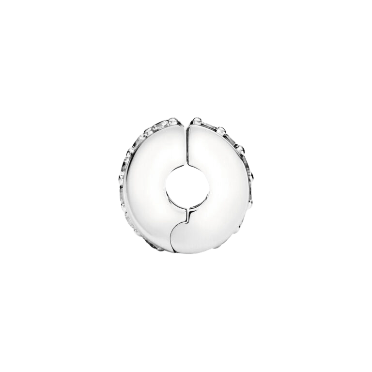 Charm de Clip Fila Brillante Transparente