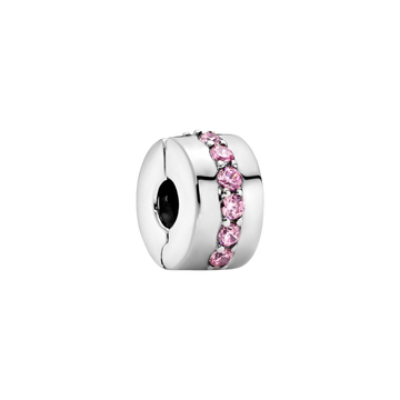 Charm de Clip Filas Brillantes Rosa