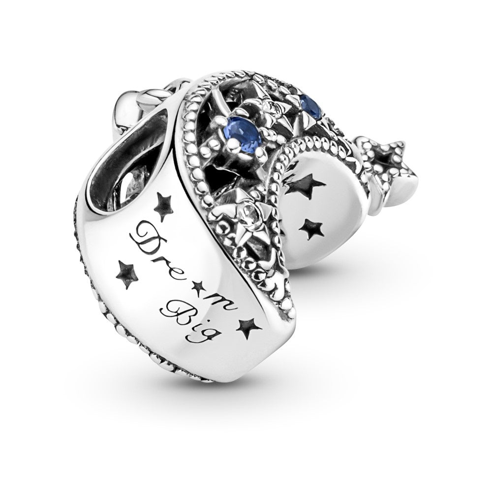 Charm en plata de ley Estrella & Luna Creciente