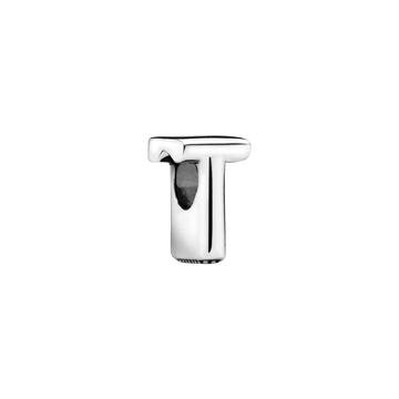 Charm en plata de ley Letra T
