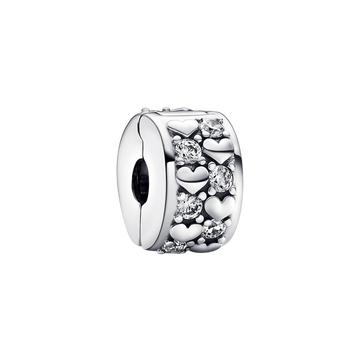 Clip Corazones Infinitos Brillantes