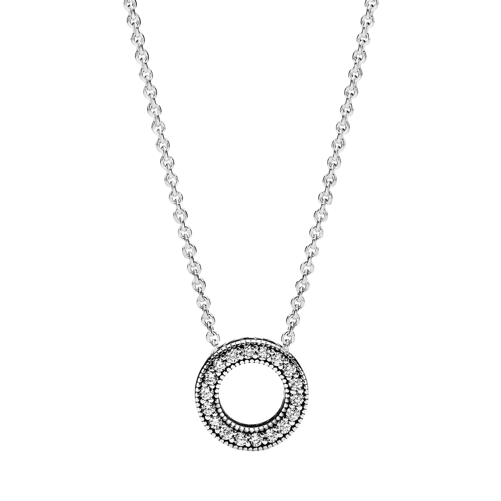 Collar en plata de ley Corazones de PANDORA