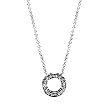 Collar en plata de ley Corazones de PANDORA