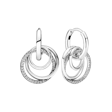 Pendientes de Aro Círculo Familiar Siempre