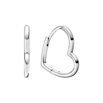 Pendientes de Aro Corazón Asimétricos