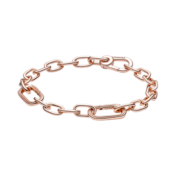 Pulsera Cadena de Eslabones con Cierre de Mosquetón Rose Pandora ME
