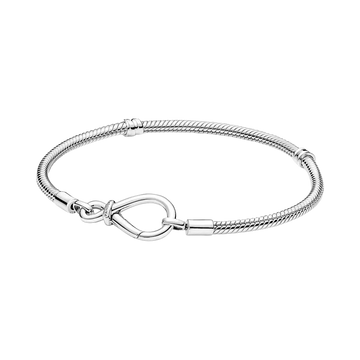 Pulsera Cadena de Serpiente Nudo Infinito