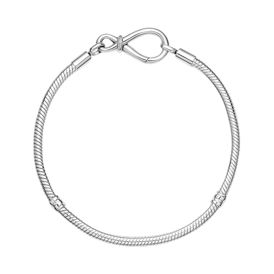 Pulsera Cadena de Serpiente Nudo Infinito