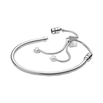 Pulsera Deslizante Diseño Cola de Ratón Pavé de Estrellas de la colección Moments de Pandora