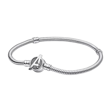 Pulsera Pandora Moments Cadena de Serpiente Cierre Logo Los Vengadores de Marvel