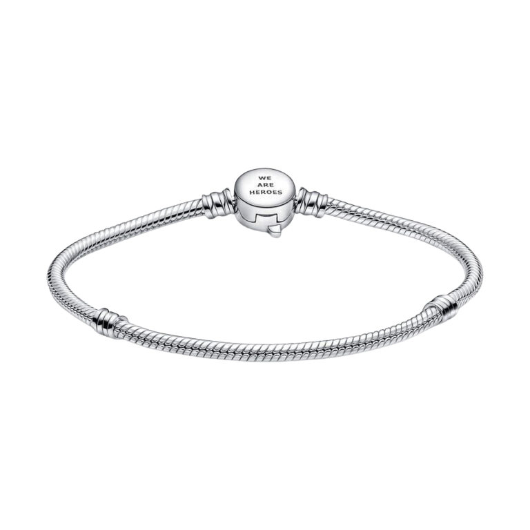 Pulsera Pandora Moments Cadena de Serpiente Cierre Logo Los Vengadores de Marvel