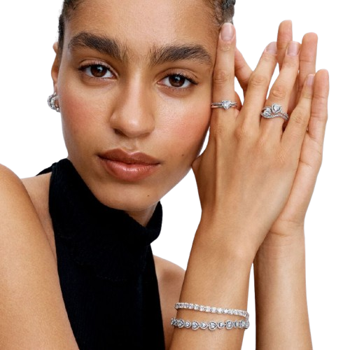 Anillo Corazón Doble Banda