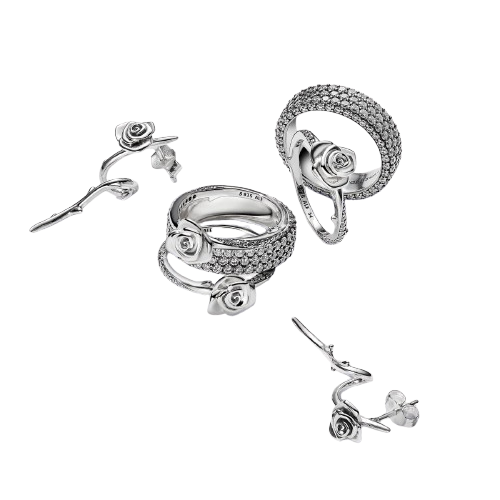 Anillo Rosa Floreciendo