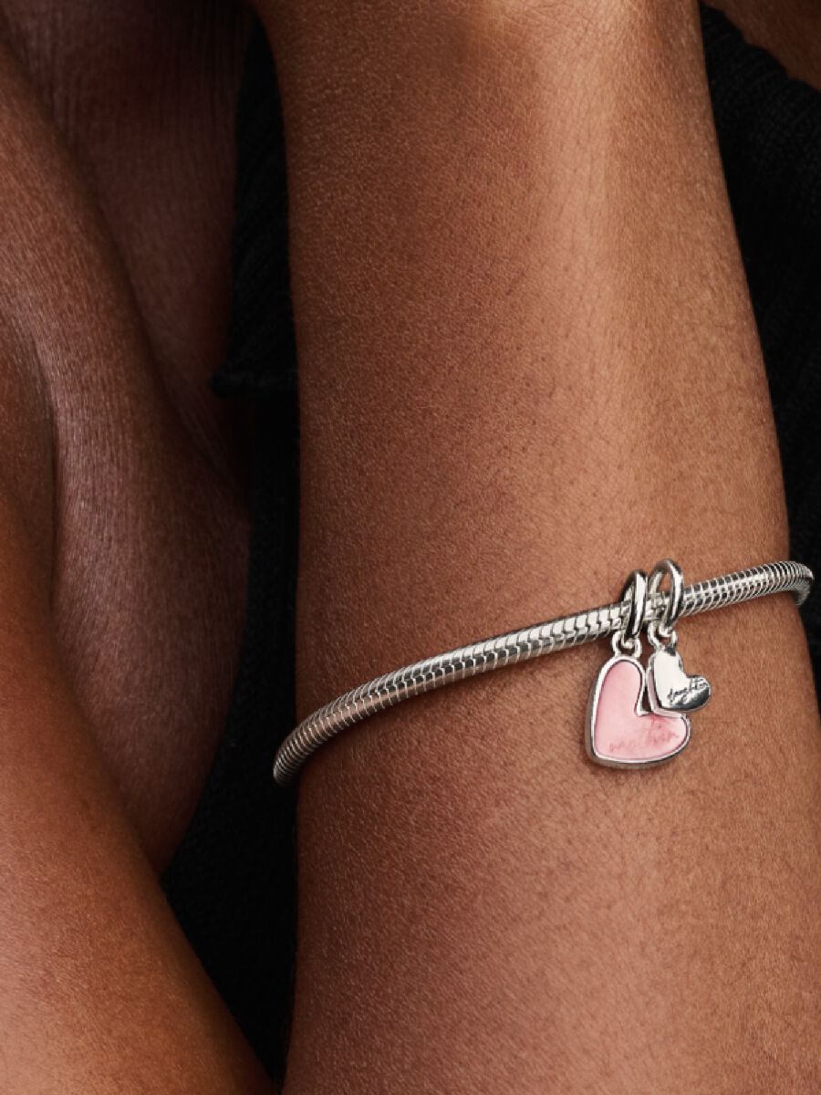 Charm Colgante Divisible Madre e Hija Plata de primera ley