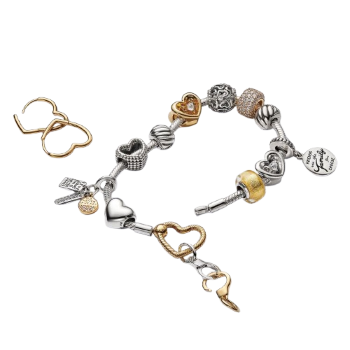 Charm colgante en plata de ley Los Amigos Son Familia