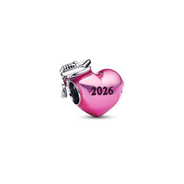 Charm Graduación 2026 Corazón Rosa