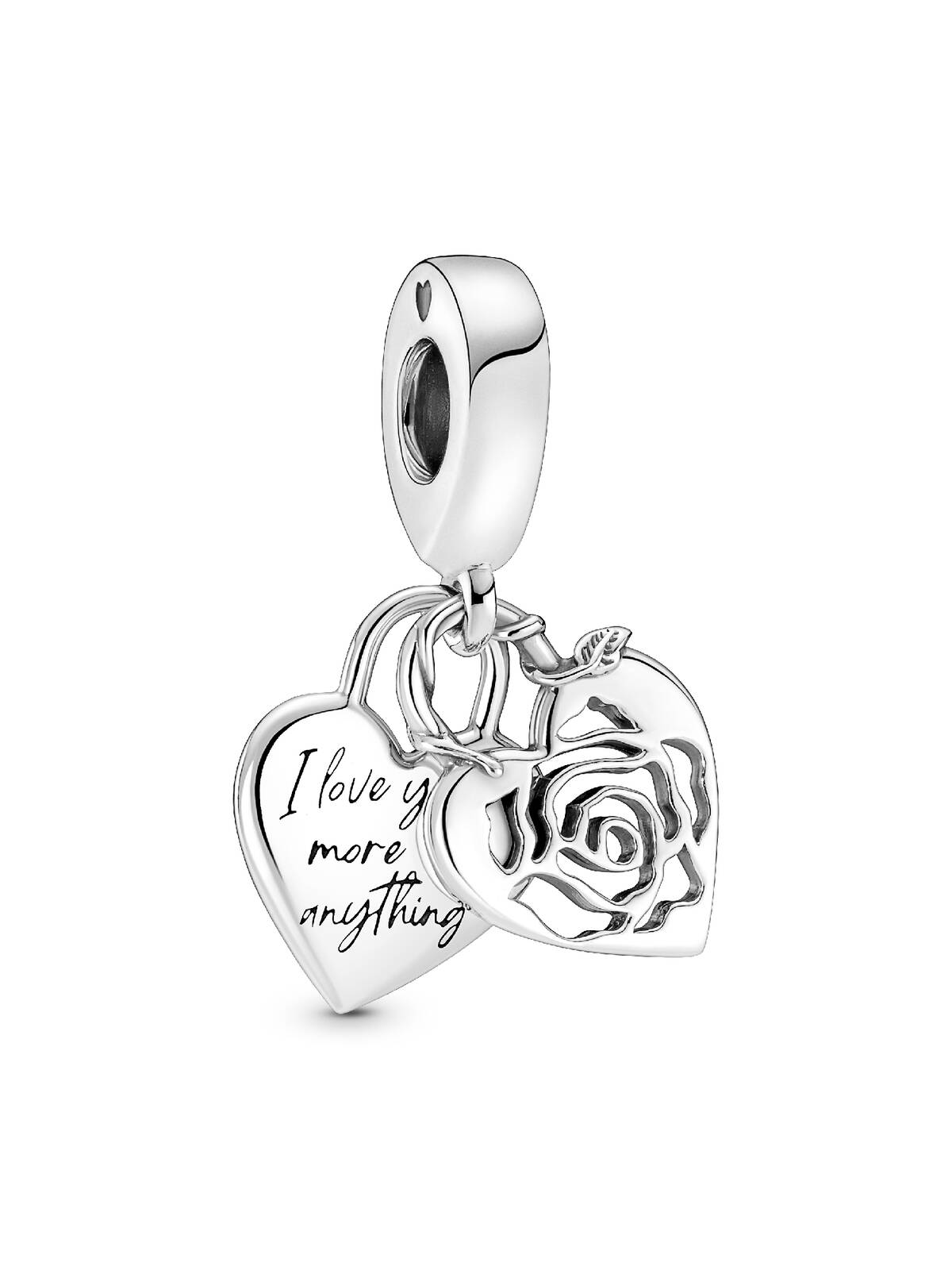 Charm Corazón Candado YA1735 - vista frontal