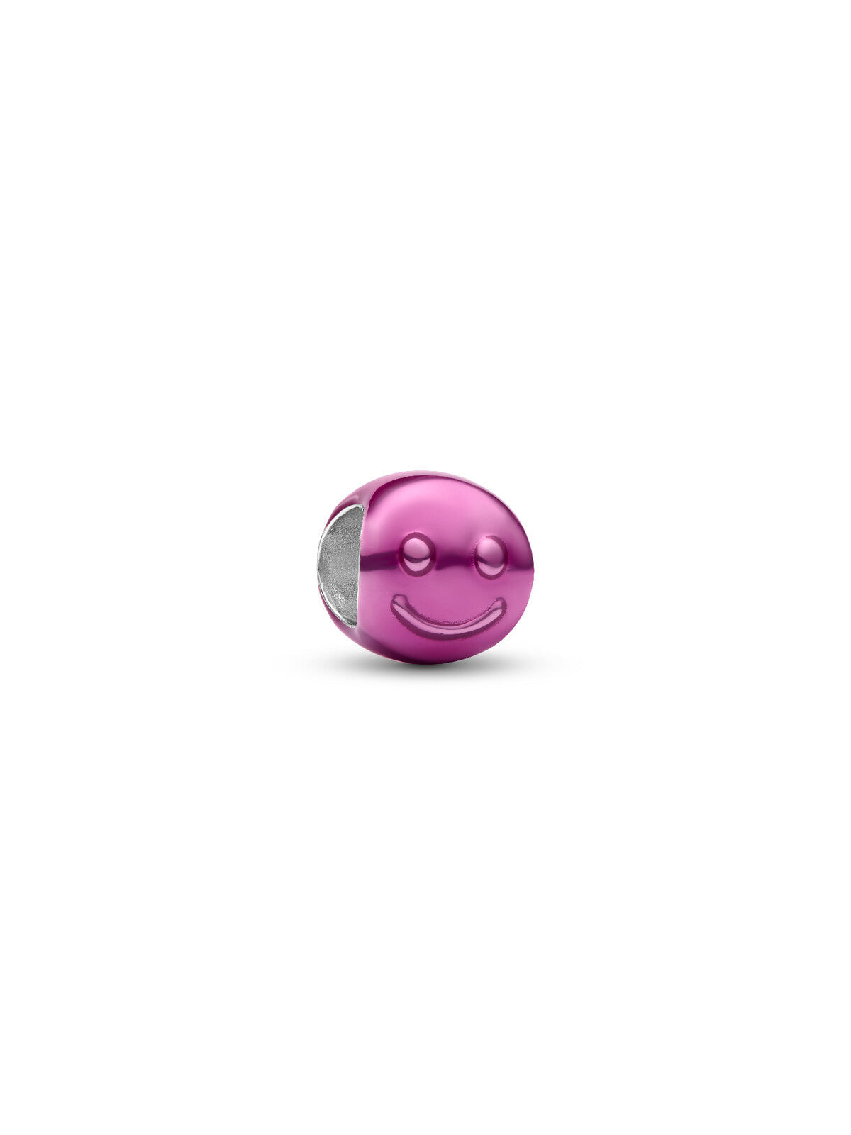 Charm Mini Cara Feliz Rosa - vista frontal
