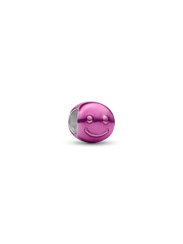 Charm Mini Cara Feliz Rosa - vista frontal