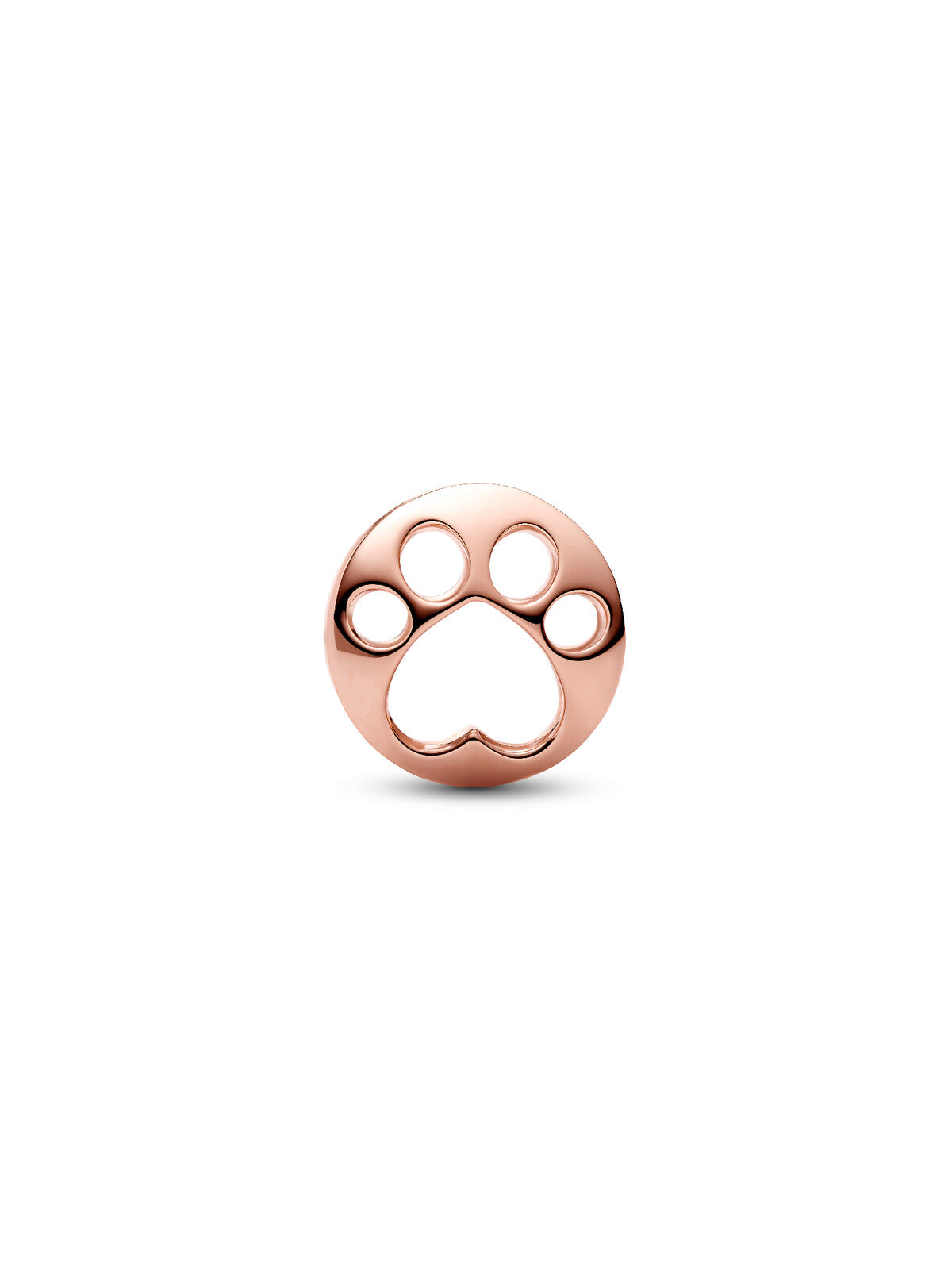 Charm Huella Corazón Calado Rose - vista frontal