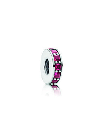 Charm Separador Pandora Eternidad Rubí Rojo
