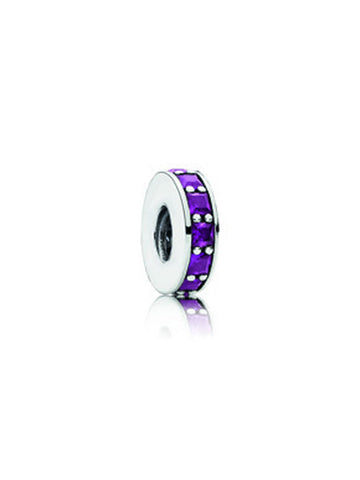 Charm Separador Pandora Eternidad Púrpura Real