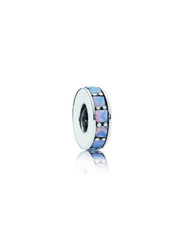 Charm Separador Pandora Eternidad Blanco Opalescente
