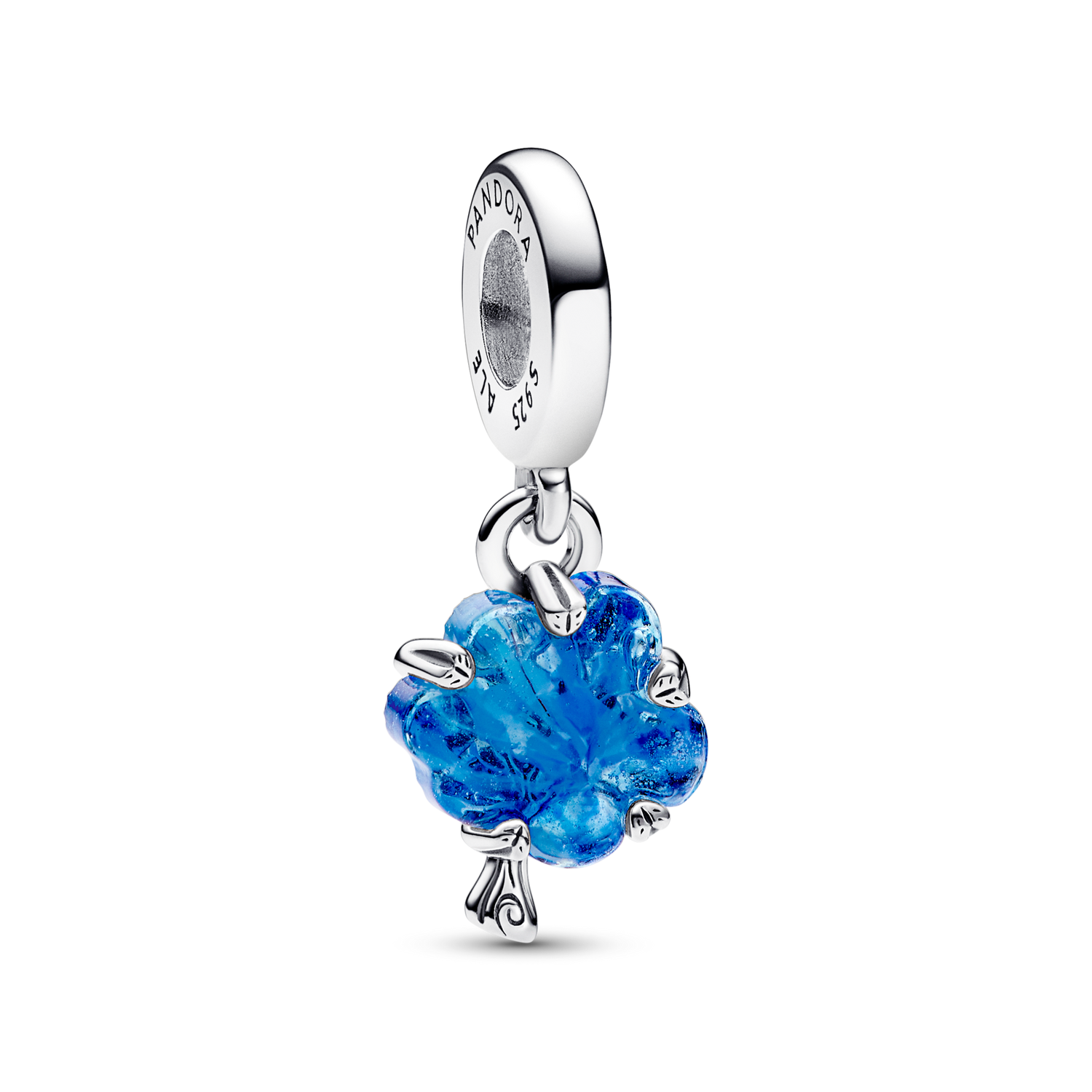 Charm Colgante Árbol Familiar Cristal Murano Azul - vista 1