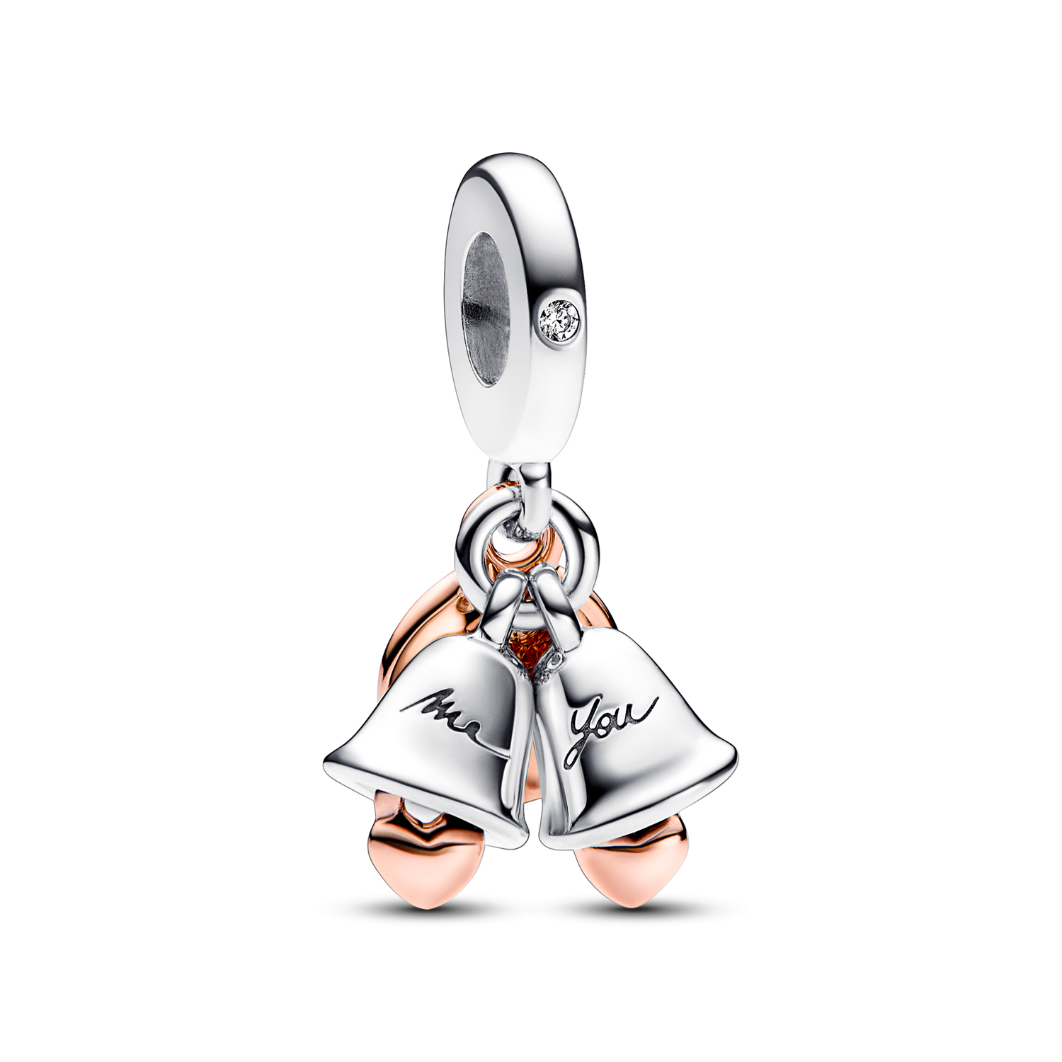 Charm Colgante Doble Campanas Boda - vista 1