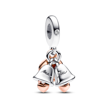 Charm Colgante Doble Campanas Boda - vista 1