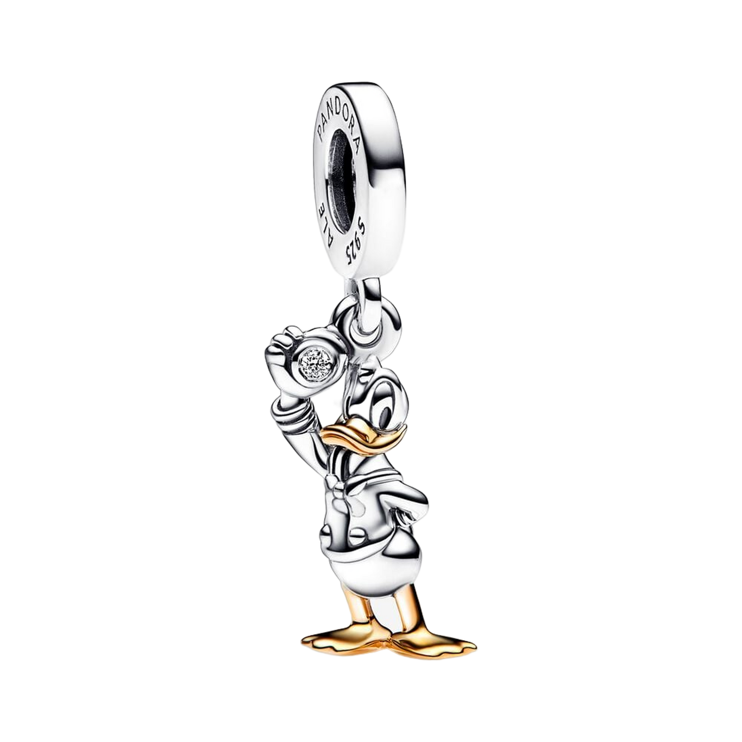 Charm Colgante Pato Donald 100 Aniversario de Disney con Diamante sintético - vista 1