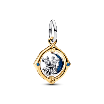 Charm Colgante Luna Giratoria en Dos Tonos Mickey Mouse & Minnie Mouse de Disney - vista 1