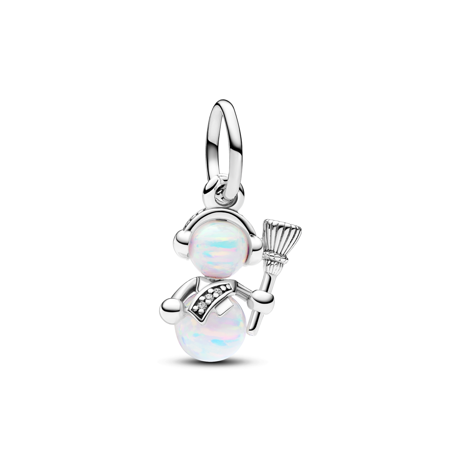 Charm Colgante Muñeco de Nieve Opalescente - vista 1